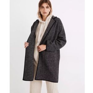 Madewell Herringbone Courton Sweater Coat